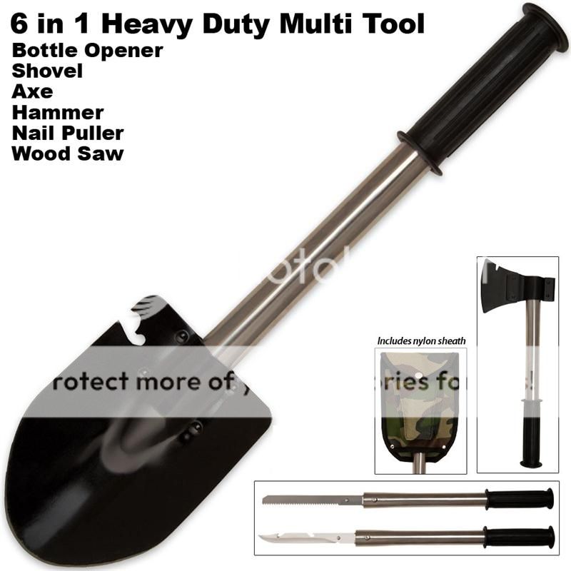 Multi Purpose Tool Shovel Axe wood Saw price in Pakistan at Symbios.PK